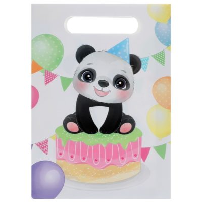 Τσαντάκια για δωράκια Αρκουδάκι Panda 10 τεμ
