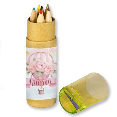 Ξυλομπογιές Αερόστατο κορίτσι