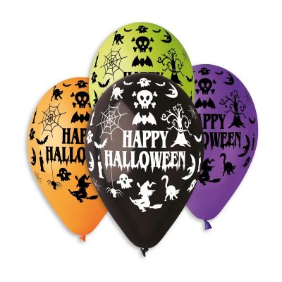 13″ Μπαλόνι τυπωμένο Happy Halloween 25 τεμ