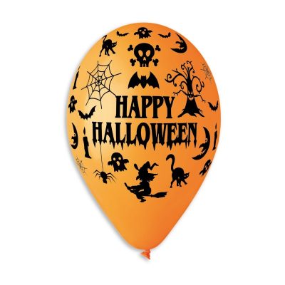 13″ Μπαλόνι τυπωμένο Happy Halloween 25 τεμ