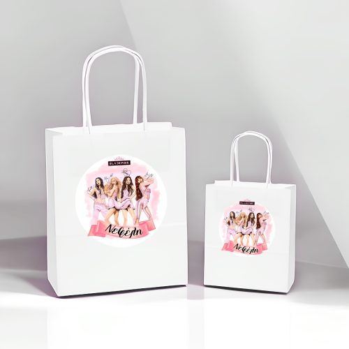 Άσπρη Τσάντα Δώρου BlackPink