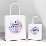 Άσπρη Τσάντα Δώρου BTS