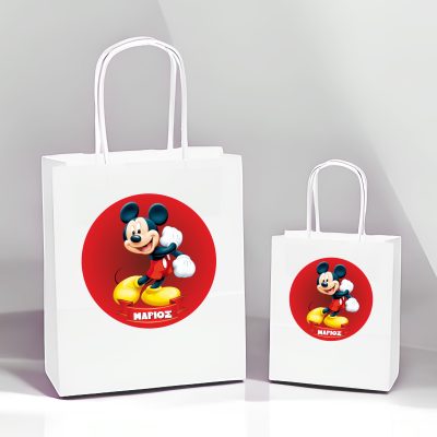 Άσπρη Τσάντα Δώρου Mickey Mouse
