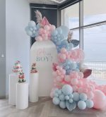 Macaron Γαλάζιο λάτεξ μπαλόνι