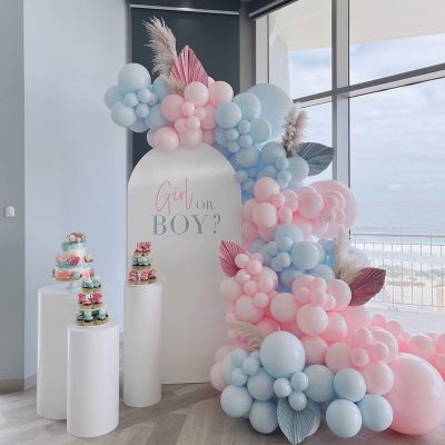 Macaron Γαλάζιο λάτεξ μπαλόνι