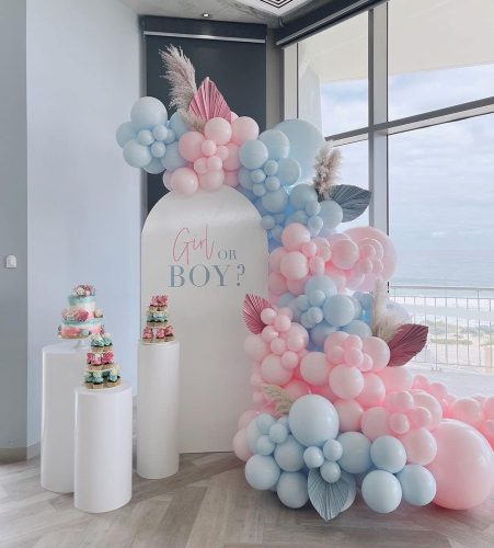 Macaron Γαλάζιο λάτεξ μπαλόνι