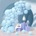 Macaron Γαλάζιο λάτεξ μπαλόνι