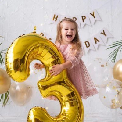 Μπαλόνια Αριθμοί Χρυσό 100 cm – 40″
