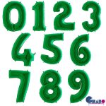 Μπαλόνια Αριθμοί Πράσινο 100 cm – 40″