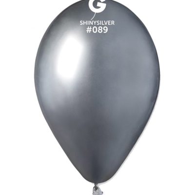 Shiny Ασημί Λάτεξ μπαλόνι