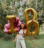 Τεράστια Μπαλόνια Γράμματα Χρυσά 100cm
