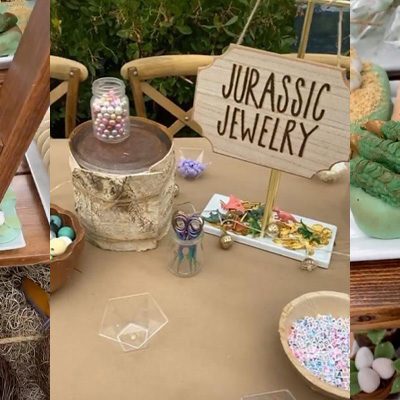 Θεματικό πάρτυ δεινοσαυράκι Kim-Kardashian