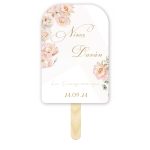 Βεντάλια Γάμου – Ροζ Παιώνια οβάλ