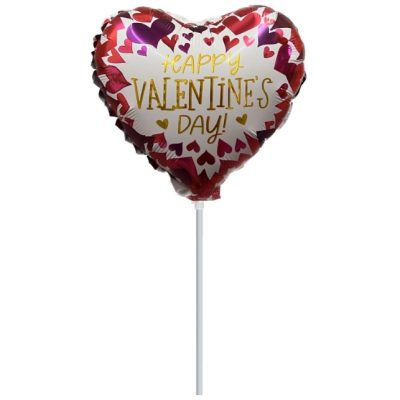 10” Mini Shape Μπαλόνι Καρδιά Βαλεντίνου Funky Hearts