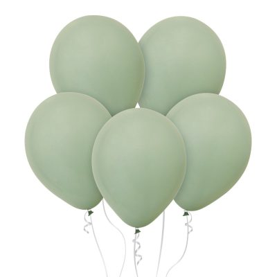 12 Grey Green Latex μπαλόνια