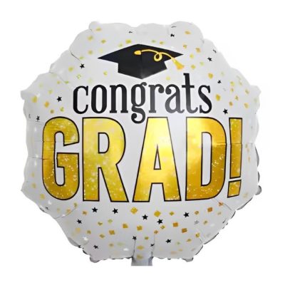 18″ Μπαλόνι Αποφοίτησης Οκτάγωνο Congrats Grad