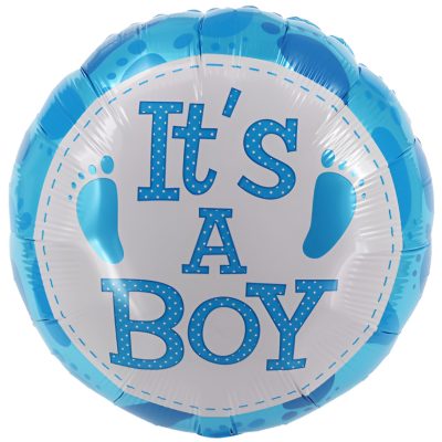 18″ Μπαλόνι Γέννησης It’s a Boy πατουσάκια