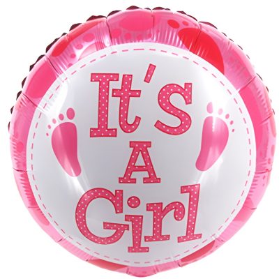 18″ Μπαλόνι Γέννησης It’s a Girl πατουσάκια