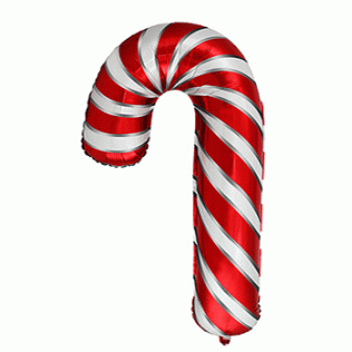 24 Μπαλόνι κόκκινο Candy Cane