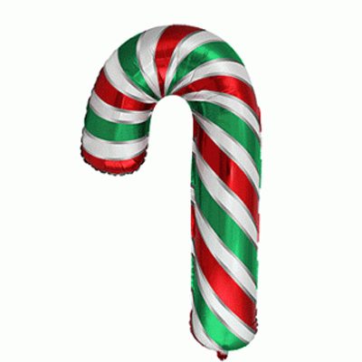 24 Μπαλόνι κόκκινο-πράσινο Candy Cane