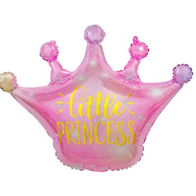 25 Μπαλόνι ροζ Κορώνα Little Princess