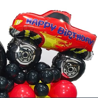 29″ Μπαλόνι Αυτοκίνητο Monster Truck Happy Birthday