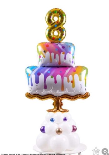 39 Μπαλόνι Τούρτα Rainbow