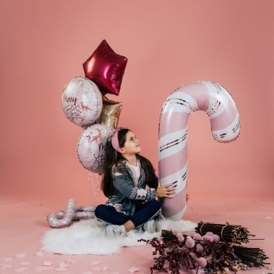 41 Μπαλόνι ροζ Candy Cane