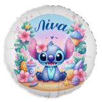 18″ Μπαλόνι Foil Στρογγυλό Tυπωμένο UV – Stitch Tropical