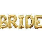 Μπαλόνι χρυσό Bride (5 τεμ)