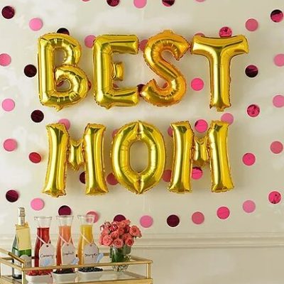 Χρυσά μπαλόνια BEST MOM