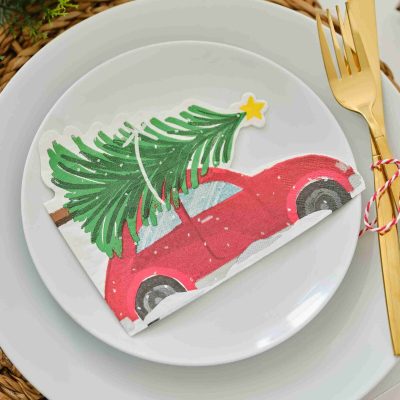 Χαρτοπετσέτες Christmas Car 16 τεμ