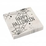 Χαρτοπετσέτες Happy Halloween αράχνες 16 τεμ
