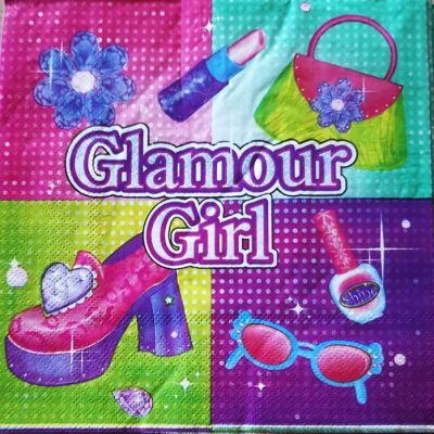 Χαρτοπετσέτες πάρτυ Glamour girl 16 τεμ