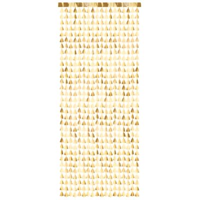 Διακοσμητική Κουρτίνα με χρυσά Χριστουγεννιάτικα Δέντρα