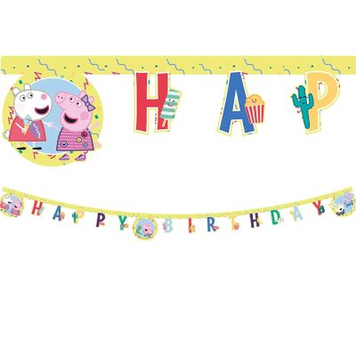 Γιρλάντα Happy Birthday Πέππα το Γουρουνάκι