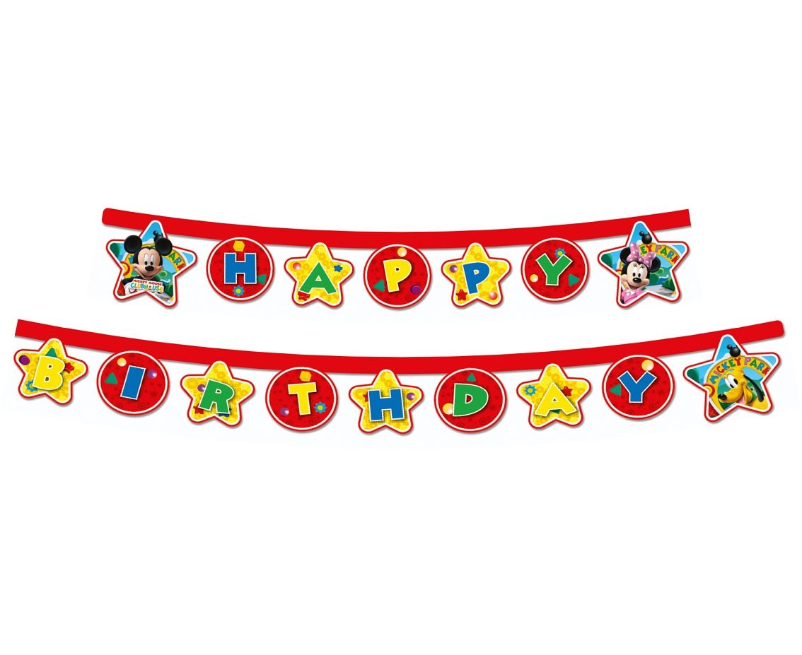 Γιρλάντα Happy Birthday Playful Mickey Mouse 2.2m Γιρλάντα Happy Birthday Playful Mickey Mouse 2.2m