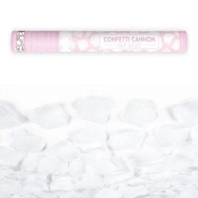 Κανονάκι κομφετί Λευκά Ροδοπέταλα