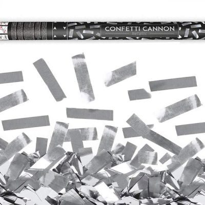 Κανονάκι με Ασημί μεταλλικό κομφετί