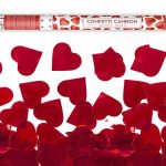 Κανονάκι με κόκκινο κομφετί Καρδιές