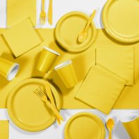 Κίτρινα είδη πάρτυ μικρογραφία