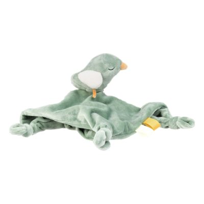 Λούτρινο πανάκι παρηγοριάς με κουδουνίστρα – Παπαγαλάκι