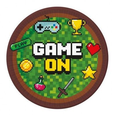 Πιάτα γλυκού Game On 6 τεμ