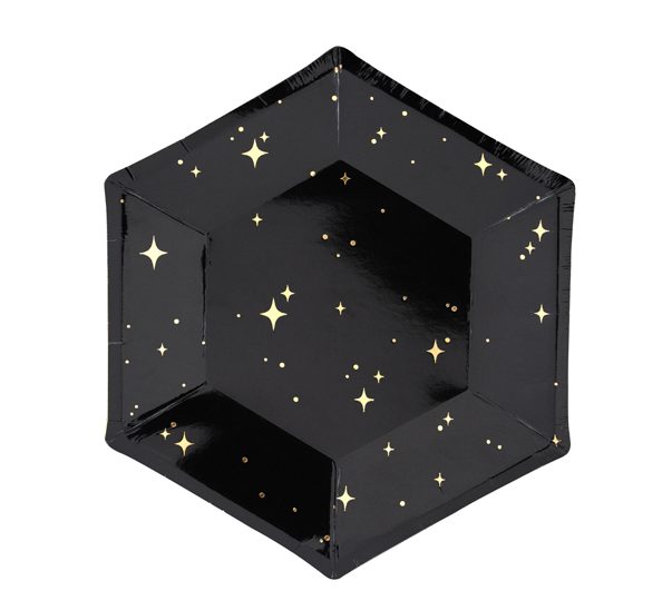 Πιάτα μαύρα Let's Celebrate 6 τεμ