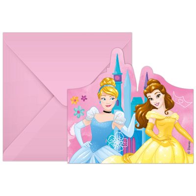 Προσκλήσεις πάρτυ Πριγκίπισσες Disney – Live your Story 6 τεμ