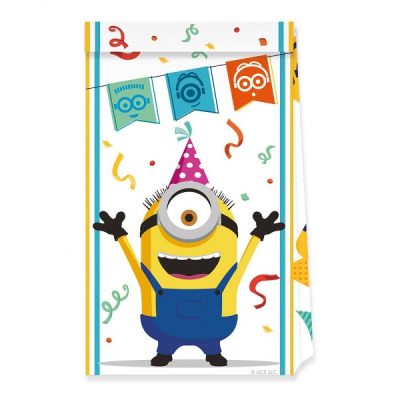 Σακουλάκια δώρων Minions 4 τεμ
