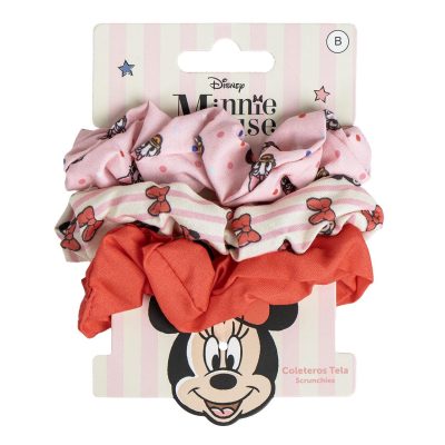 Scrunchies μαλλιών Minnie Mouse 3 τεμ