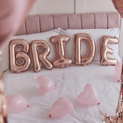 Σετ μπαλόνια bride rosegold mini