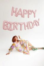 Σετ Μπαλόνια Γενεθλίων -“Happy Birthday” Ροζ ματ 13 τεμ