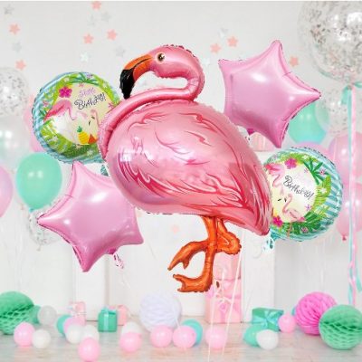 Σετ μπαλόνια Φλαμίνγκο 5 τεμ